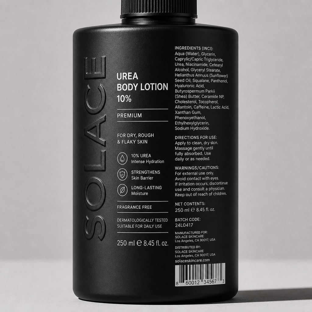 Urea Body Lotion 10% - Label detail view