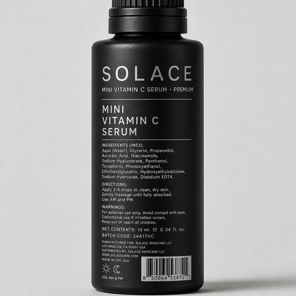 Mini Vitamin C Serum - Label detail view